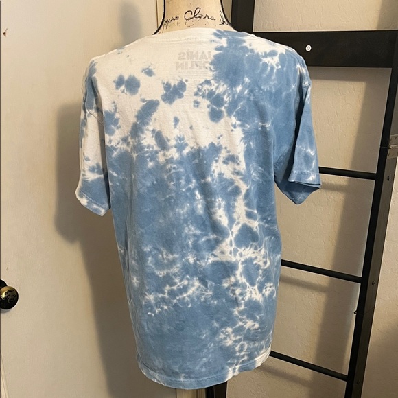 Janis Joplin Live At The Avalon Ballroom Blue Tie-Dye Graphic Pullover T-Shirt - Picture 4 of 7